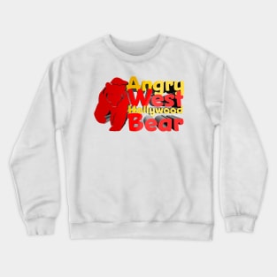 Angry West Hollywood Bear - Kill Tony Joke-Ending Sound Art Crewneck Sweatshirt